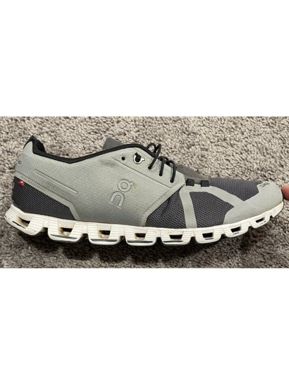 On Cloud 5 Gray Running Shoes Lightweight Trainers Men Size 12.5